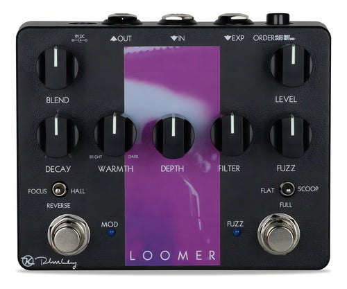 Pedal Keeley Loomer Fuzz Reverb Reverse Made In Usa Preto