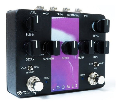 Pedal Keeley Loomer Fuzz Reverb Reverse Made In Usa Preto