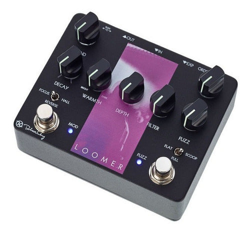 Pedal Keeley Loomer Fuzz Reverb Reverse Made In Usa Preto