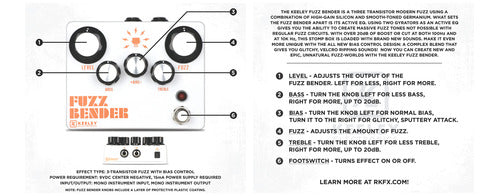 Pedal Keeley Fuzz Bender – Keeley Electronics
